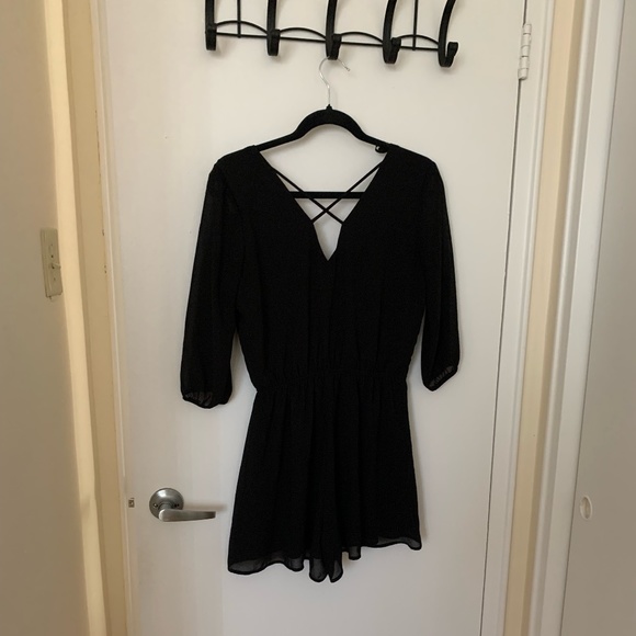 Monteau Black Romper - Picture 2 of 4